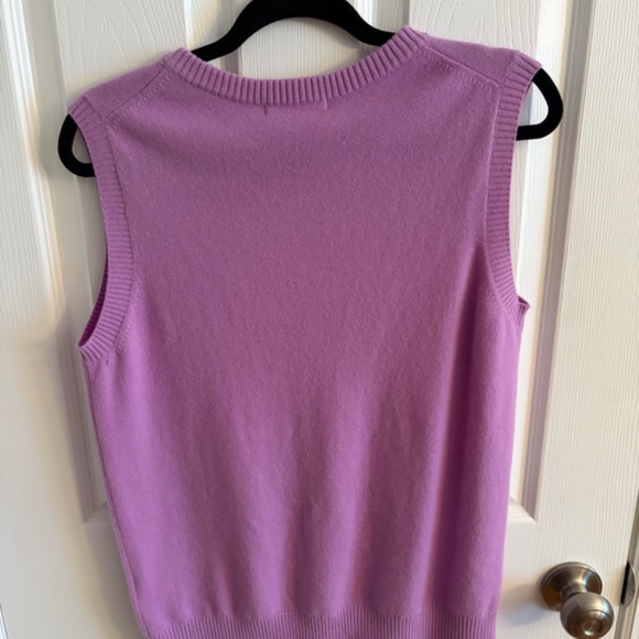 SMALL HOLE Boden Women's Size Medium 100% Cashmere sweater vest - Picture 9 of 9